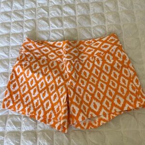 Lilly Pulitzer Orange Printed Casual Shorts